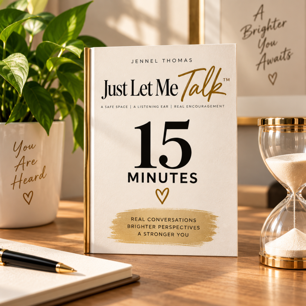 Just Let Me Talk™ listening service — 15-minute one-on-one listening session with Jennel Thomas.